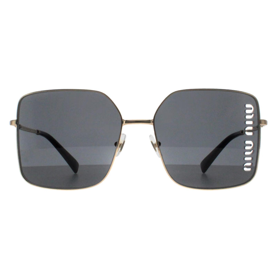 Miu Miu Sunglasses MU51YS ZVN5S0 Pale Gold Dark Grey