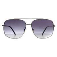 Guess Sunglasses GF0207 10B Shny Light Nickeltin Smoke Gradient