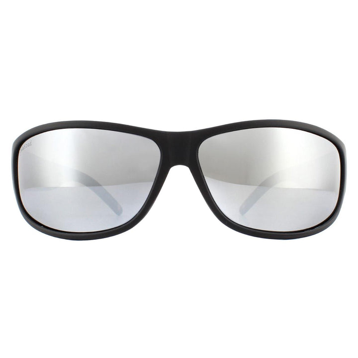 Montana Sunglasses SP308C Black Rubber Revo Silver Mirror Polarized