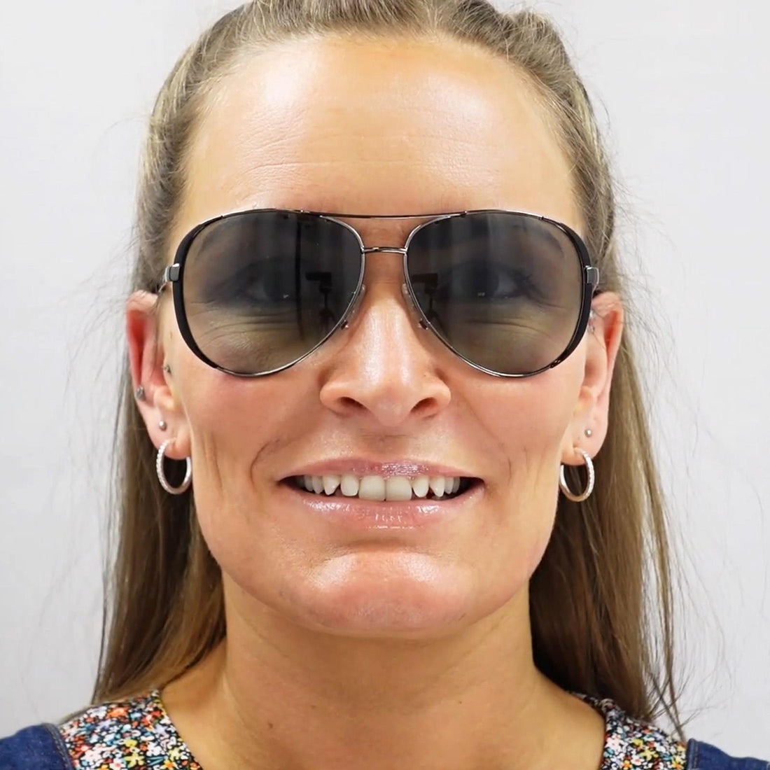 Michael Kors Sunglasses Chelsea 5004 101311 Gunmetal Black Grey Gradient