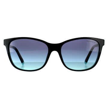Tiffany TF4174B Sunglasses Black On Tiffany Blue / Blue Gradient