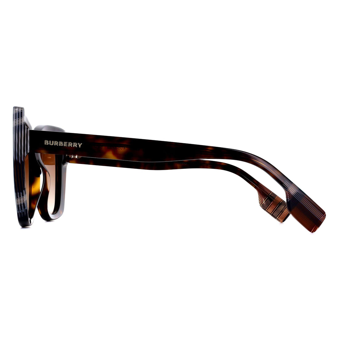 Burberry Sunglasses BE4393 Meryl 405313 Dark Havana with Check Brown Brown Gradient