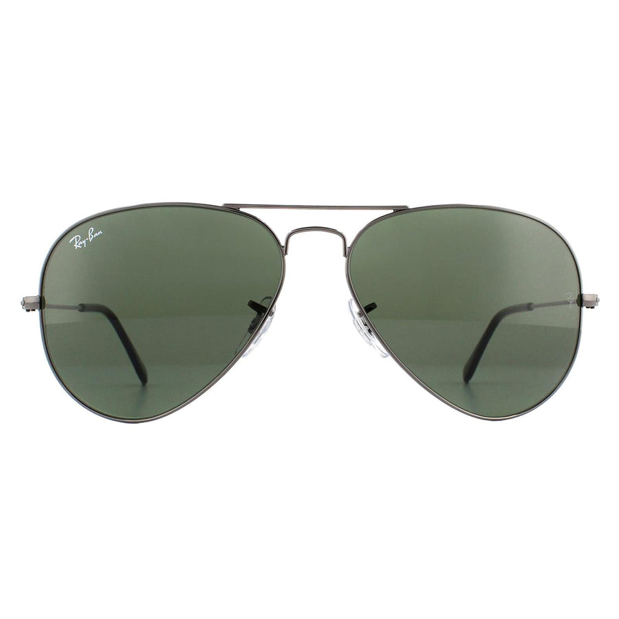 Ray-Ban Aviator Classic RB3025 Sunglasses Grey / Green 58