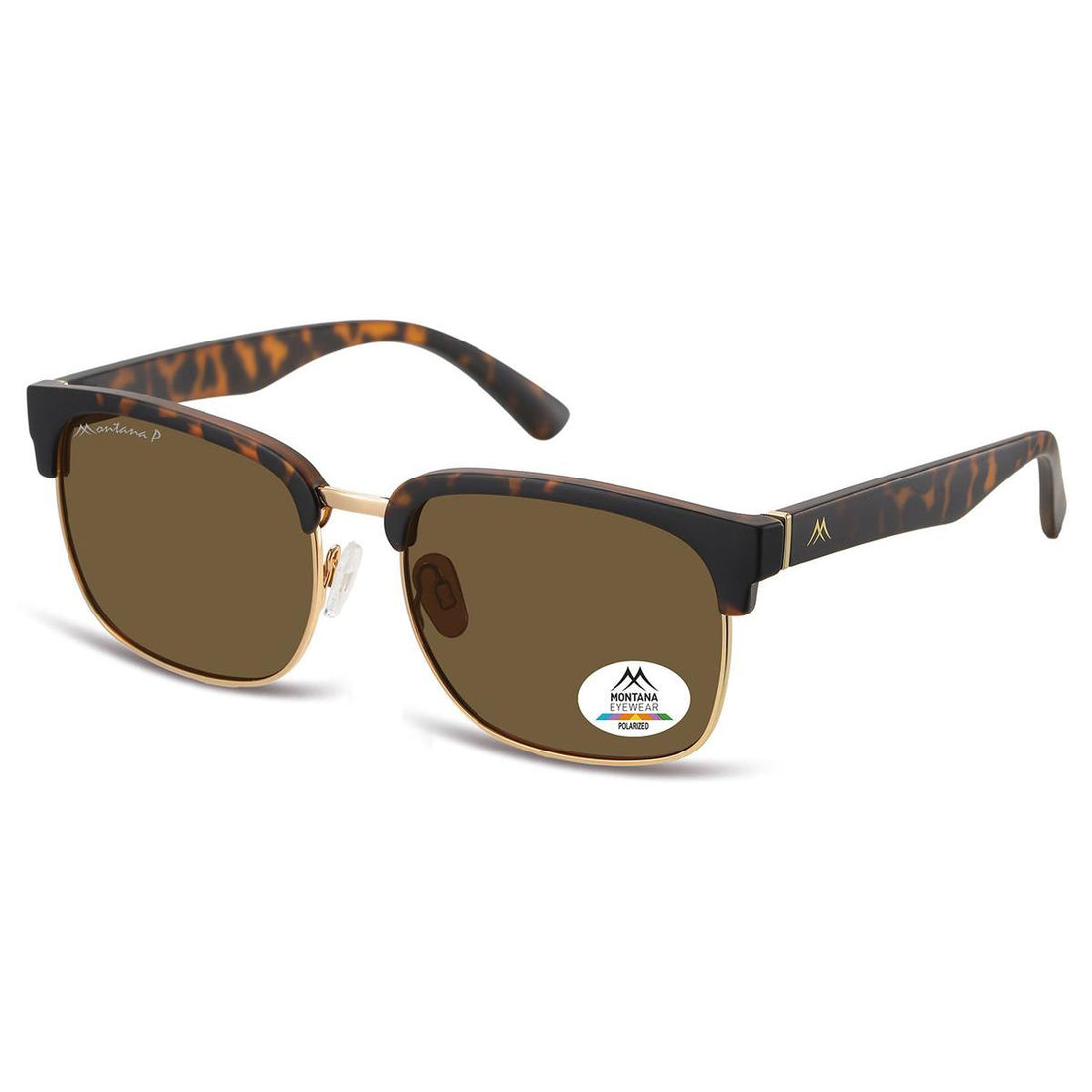 Montana Sunglasses MP192 D Matte Tortoise Gold Brown Polarized