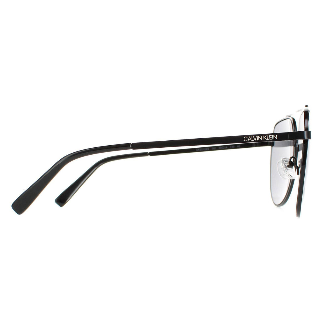 Calvin Klein Sunglasses CK20124S 001 Shiny Black Solid Smoke