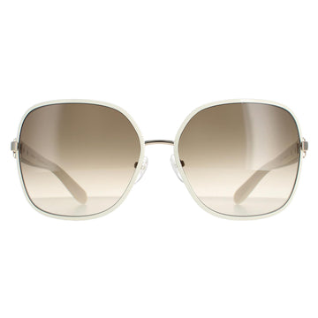 Salvatore Ferragamo Sunglasses SF150S 721 Light Gold Ivory Brown