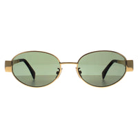Celine Sunglasses Metal Triomphe CL40235U 30N Shiny Endura Gold Green