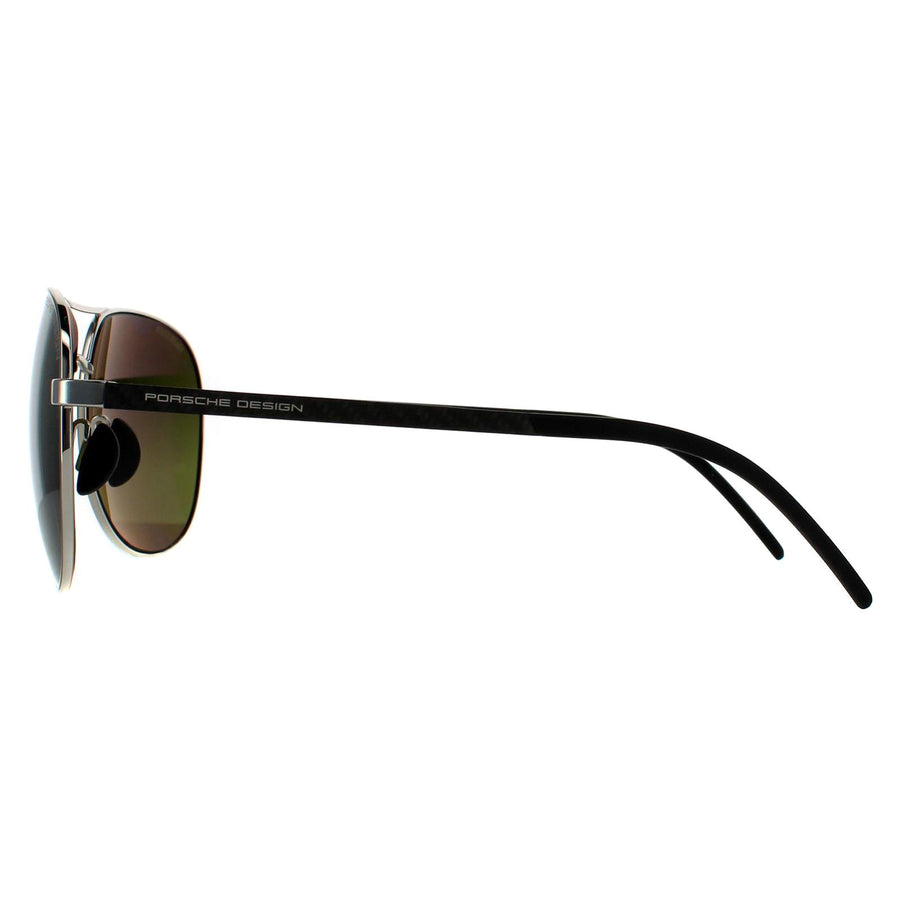 Porsche Design Sunglasses P8651 F Palladium Green Polarized