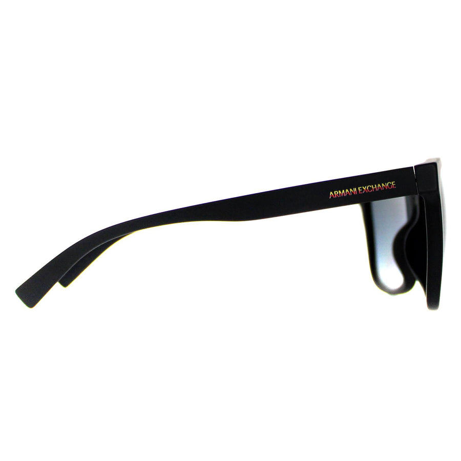 Armani Exchange Sunglasses AX4108SF 807881 Matte Black Grey Polarized