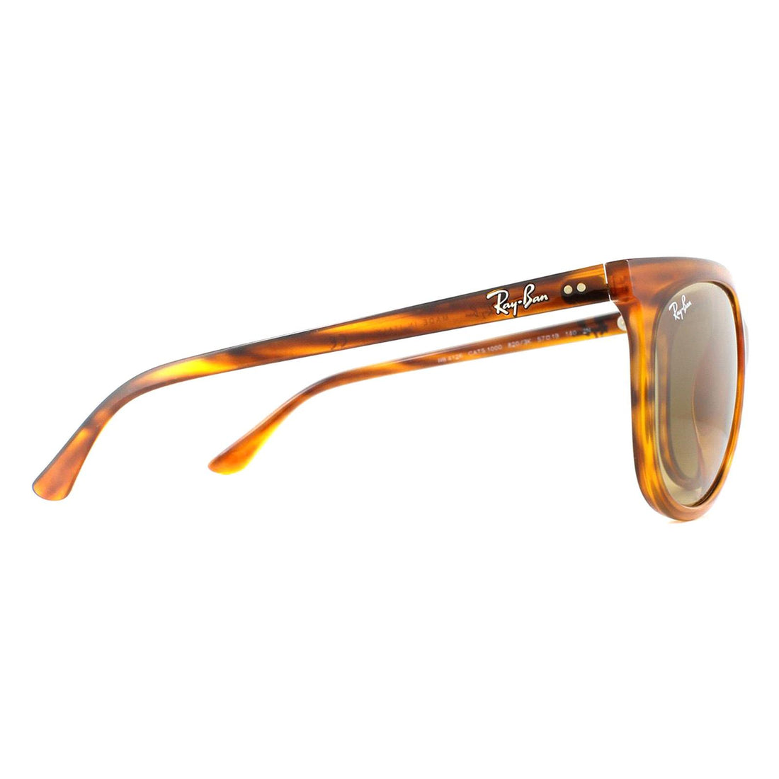 Ray-Ban Sunglasses CATS 1000 4126 820/3K Striped Brown Brown Brown Silver Mirror