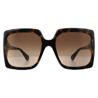 Gucci Sunglasses GG0876S 002 Dark Havana Brown Gradient