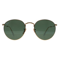 Ray-Ban Sunglasses Round Metal 3447 001 Gold Green 53mm