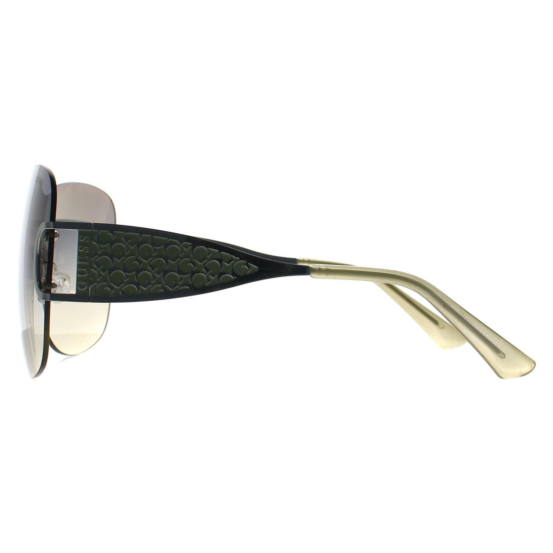 Guess Sunglasses GO00038 10P Shiny Light Nickeltin Smoke Grey Gradient