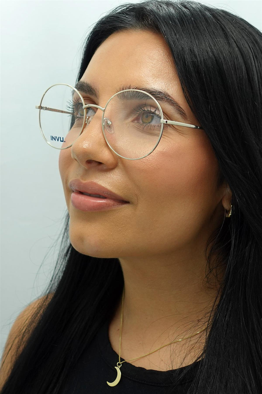 INVU Glasses Frames B3117 B White Gold Men Women