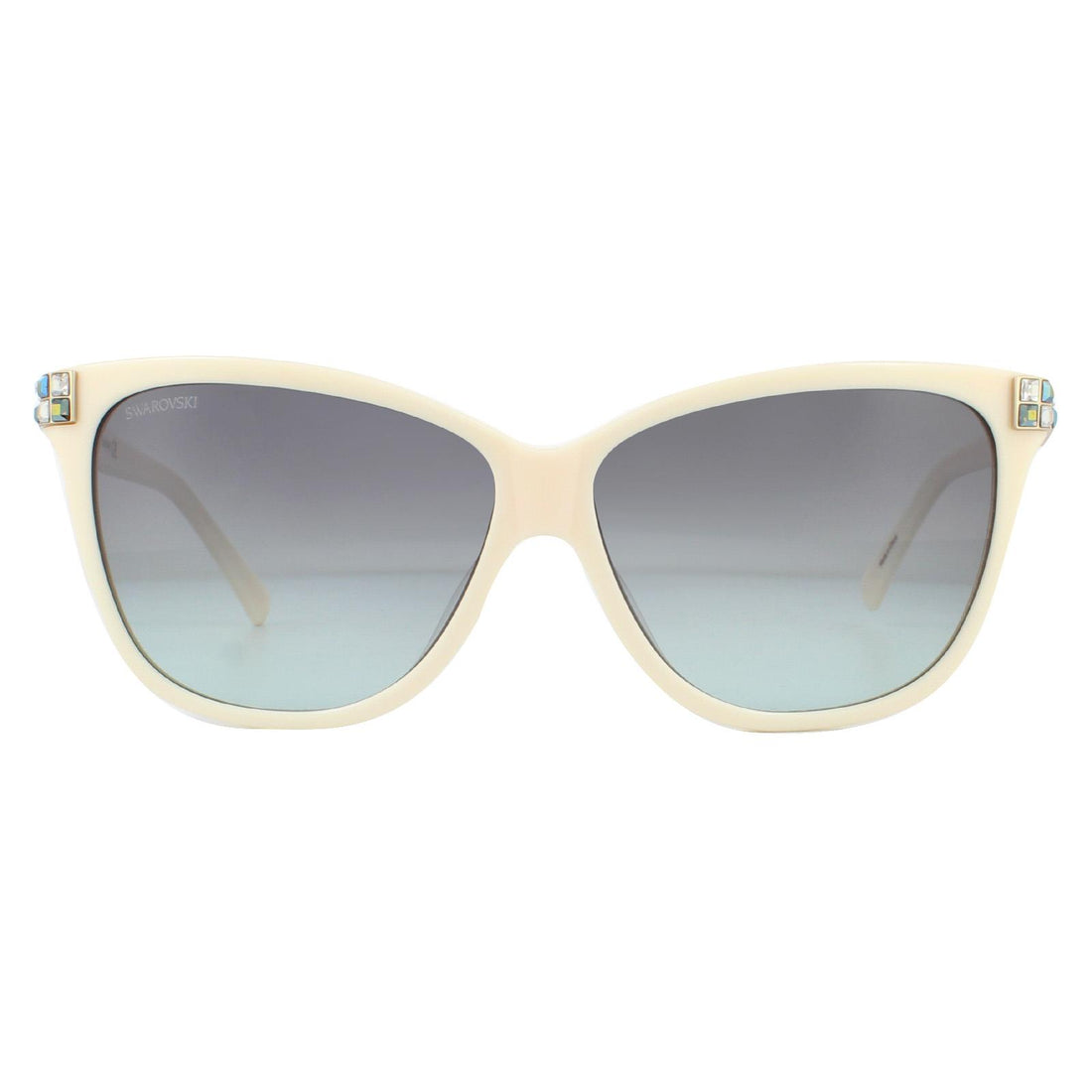 Swarovski SK0137 Sunglasses Shiny Beige / Gradient Smoke