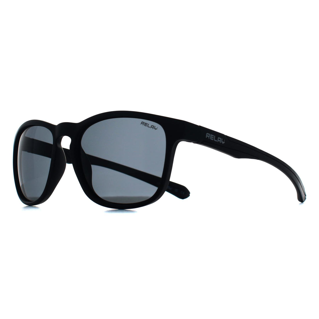 Relay Round Unisex Matte Black Smoke Polarized Pulse Sunglasses