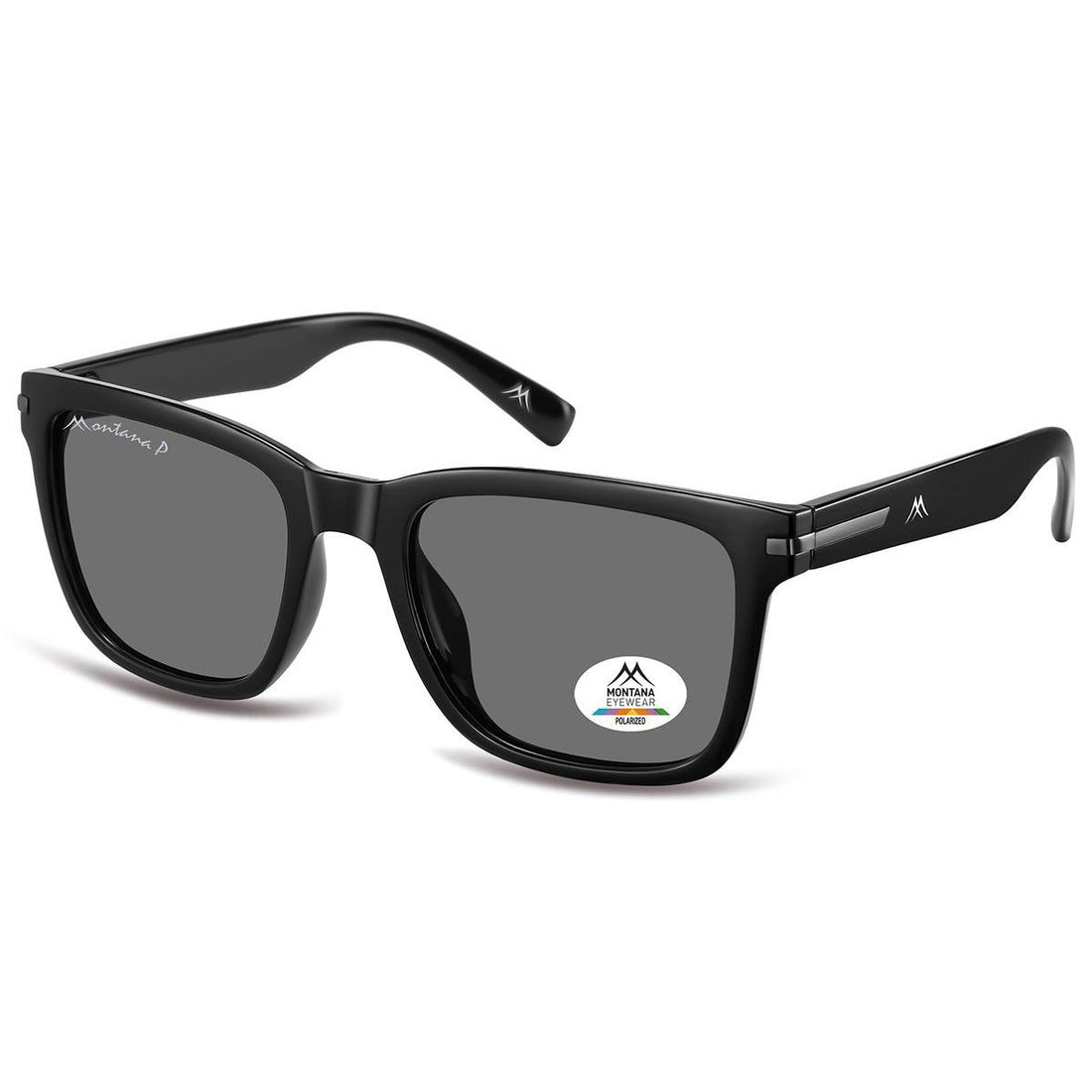 Montana Sunglasses MP183  Shiny Black Grey Polarized