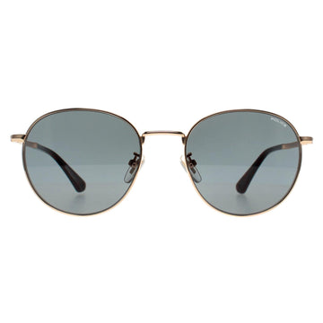Police Sunglasses SPLD94 Roadie 4 349Y Shiny Rose Gold Sandblasted Grey Green