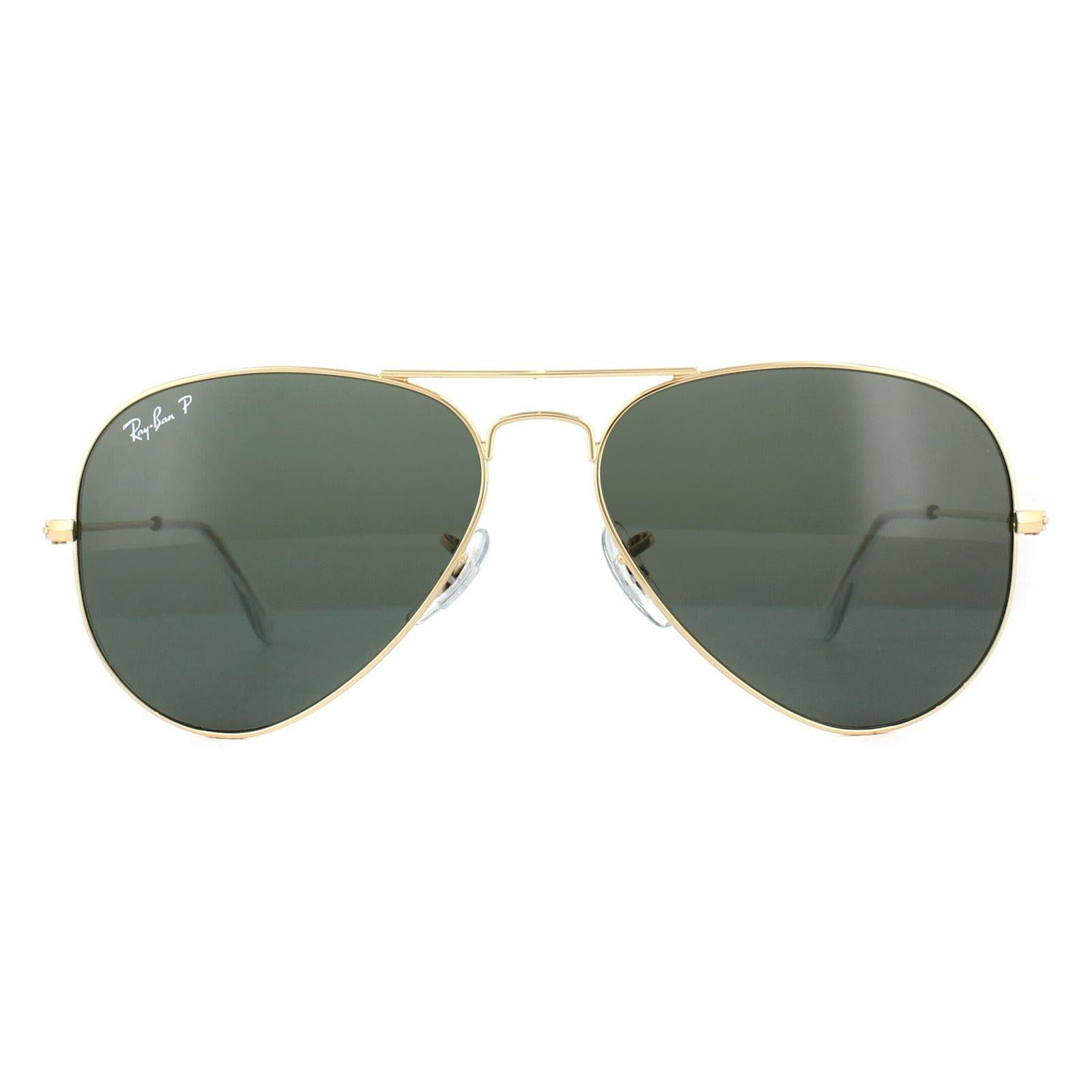 Sunglasses Aviator 3025 Gold Polarized 001 58 62mm