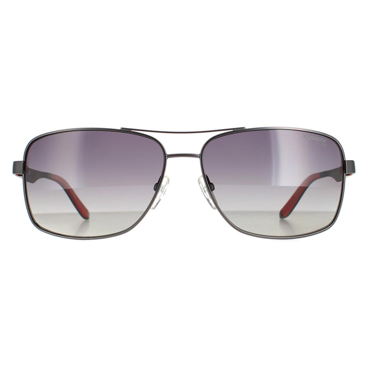 Carrera Sunglasses 8014/S R80 WJ Semi Matte Dark Ruthenium Grey Gradient Polarized