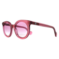 Moncler Sunglasses ML0015 75Z Shiny Transparent Fuxia Pink Gradient