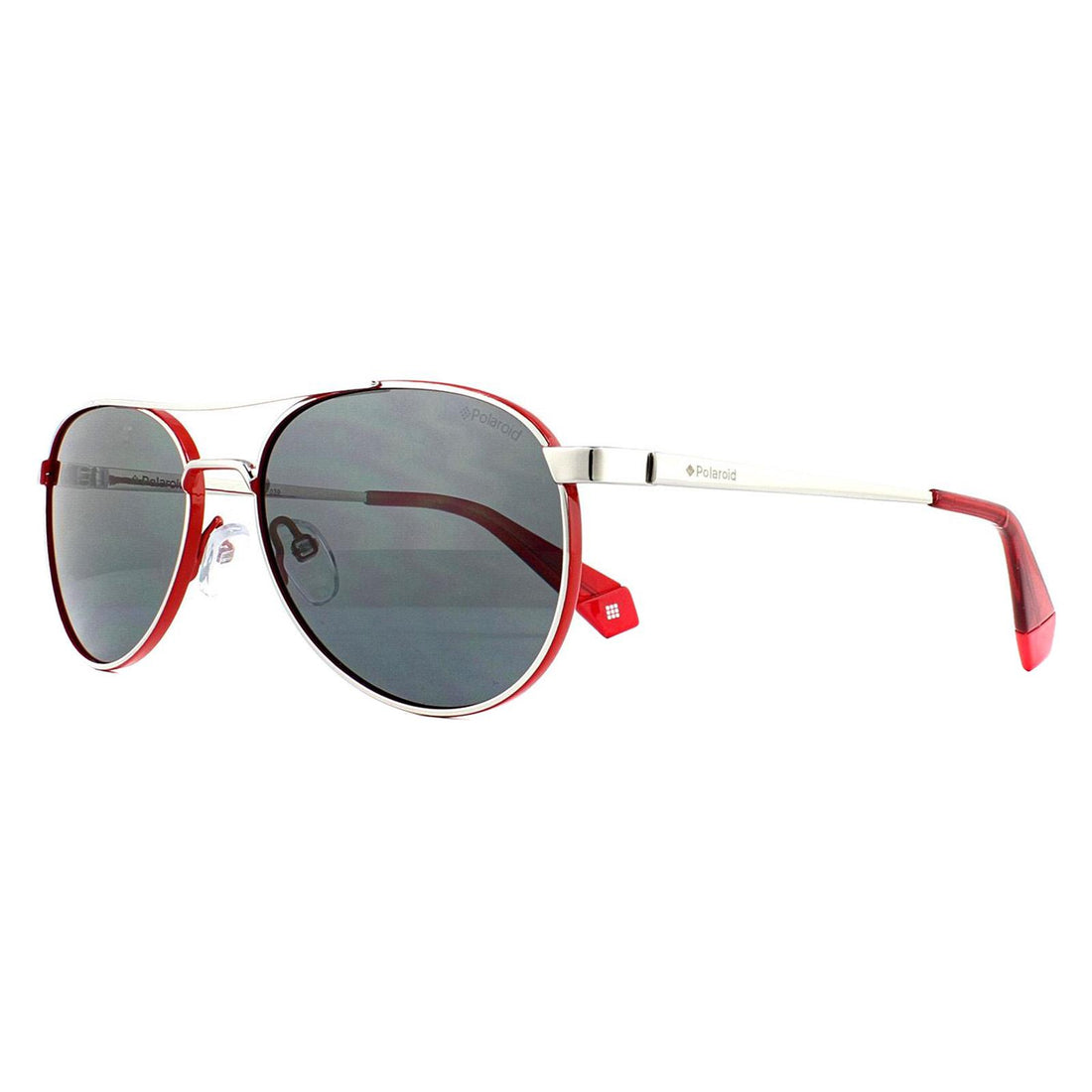 Polaroid Sunglasses PLD 6070/S/X J2B M9 Silver Red Grey Polarized
