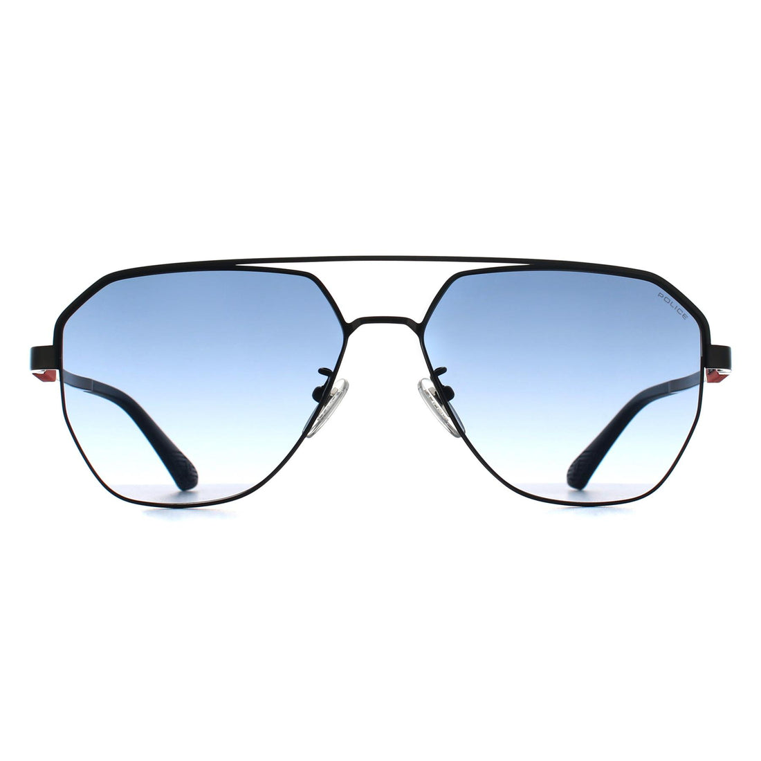 Police Sunglasses SPLP30 Ranger 1 0568 Shiny Gunmetal Blue Gradient