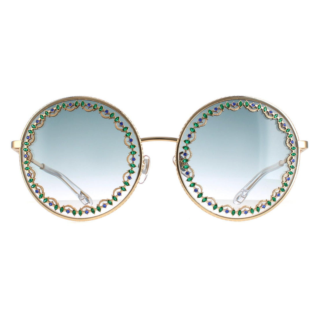 Chopard Sunglasses SCHF11S 0300 Shiny Rose Gold Smoke Gradient