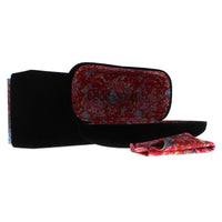 Coco Song small velvet black glasses case w presentation box and cleaning cloth