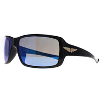 Police Sunglasses SPLN37M Tailwind 5 0Z42 Shiny Black Smoke Mirror Blue