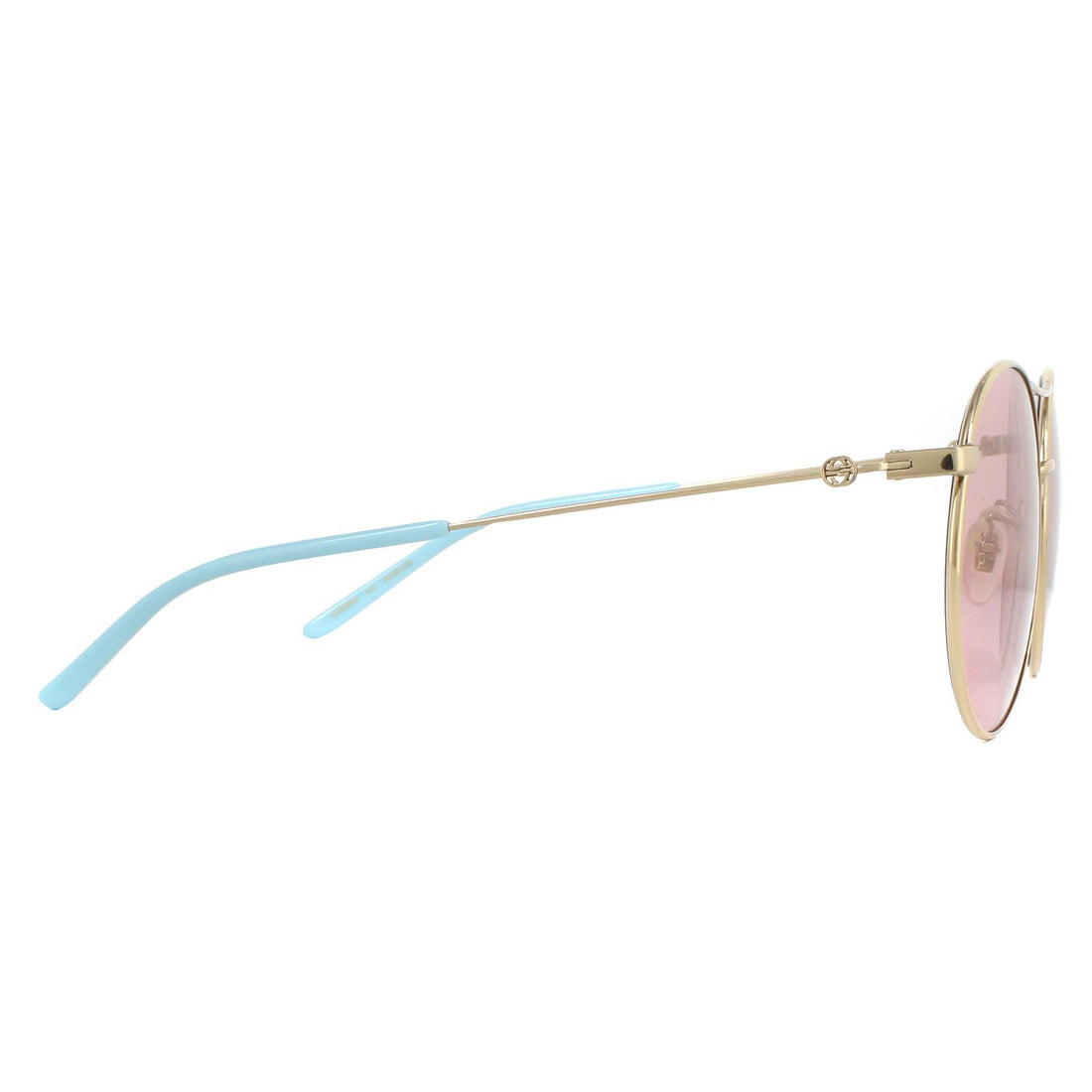 Gucci Sunglasses GG0680S 004 Gold and Blue Pink