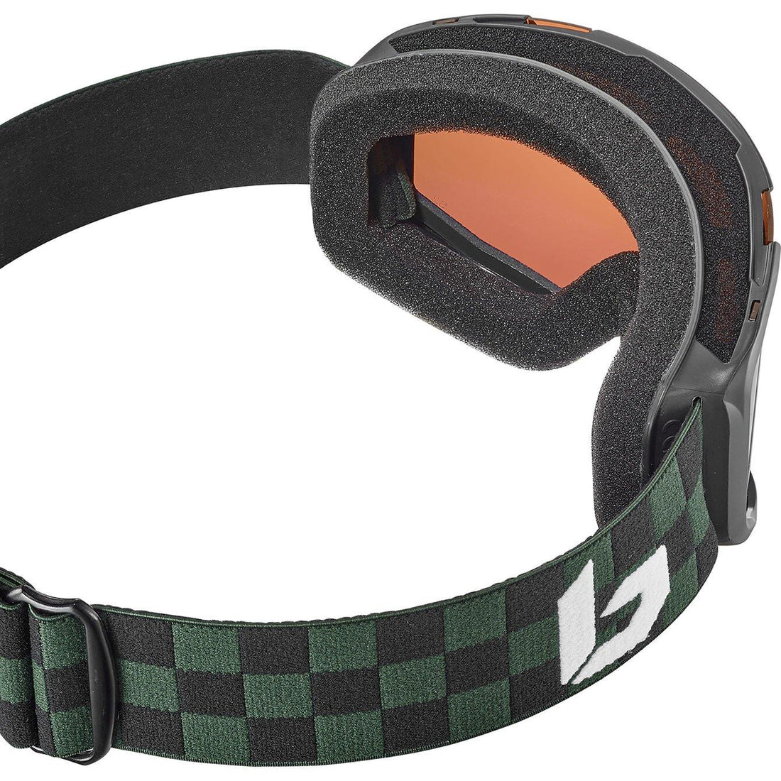 Bolle Ski Goggles Rocket BG107010 Green Checkerboard Matte Rosy Bronze