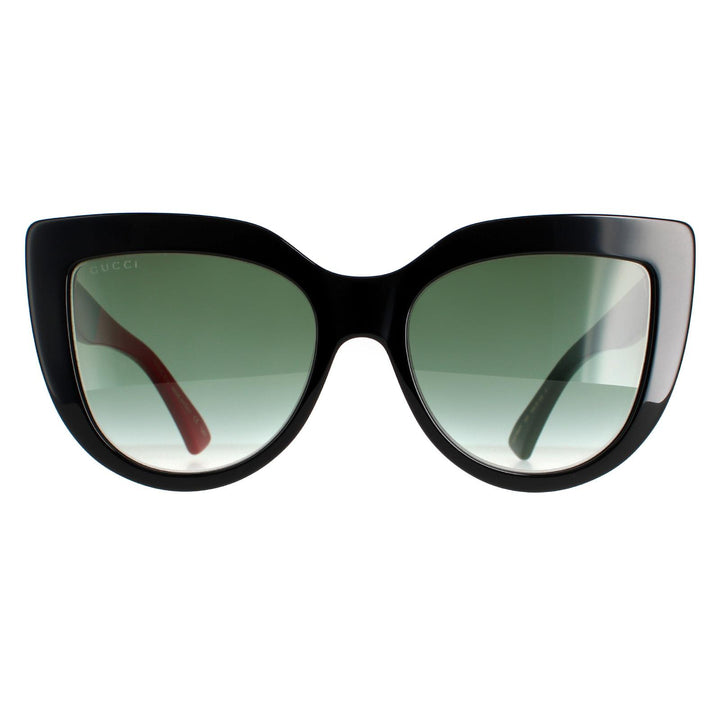 Gucci Sunglasses GG0164SN 003 Black with Red and Green Green Gradient