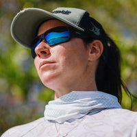 Smith Sunglasses Redding 2 124 QG Matte Black ChromaPop Polarized Blue Mirror