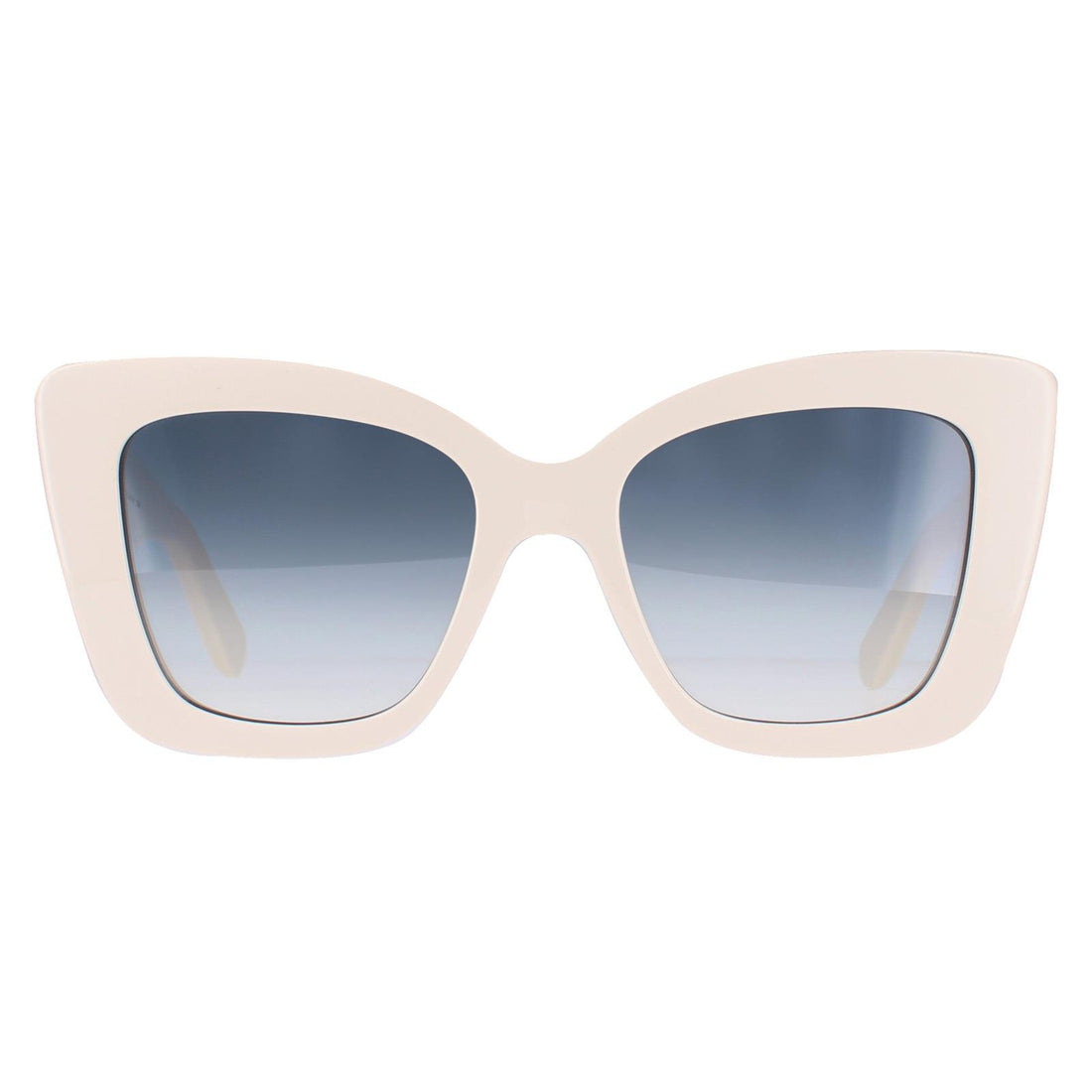 Salvatore Ferragamo SF1023S Sunglasses Ivory Blue Grey Gradient