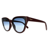 Salvatore Ferragamo Sunglasses SF997S 604 Burgundy Blue Gradient