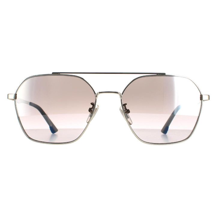 Police Sunglasses SPL771 Vibe 2 579X Shiny Palladium Smoke Silver Mirror