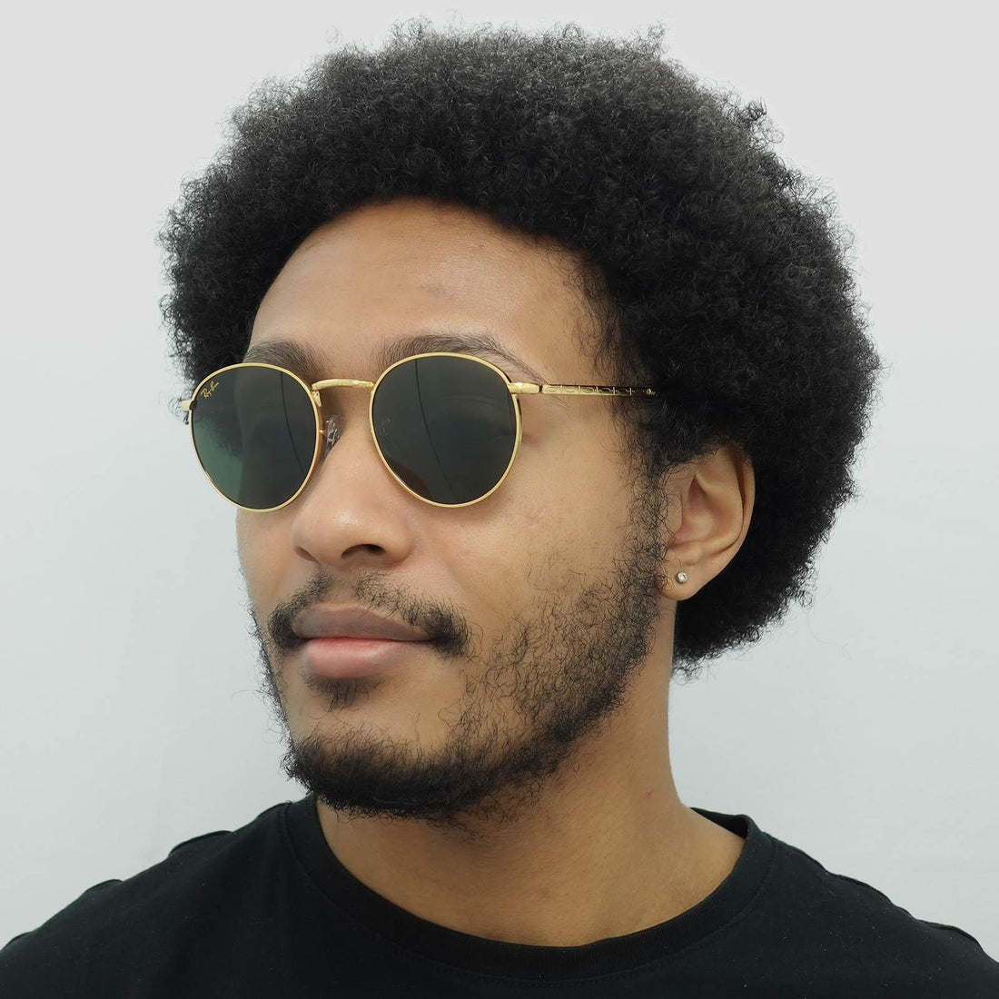 Ray-Ban Sunglasses RB3637 New Round 919631 Gold Green