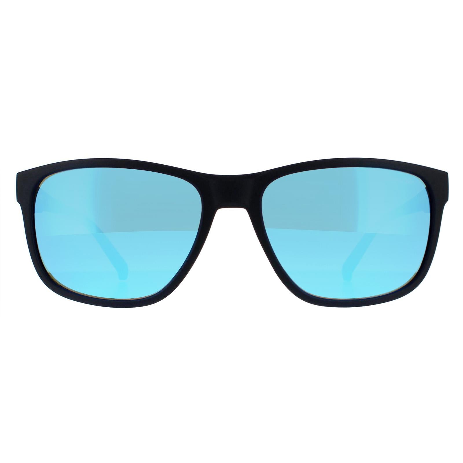 Sunglasses Urca AN4257 Matte Dark Blue Green Mirror Light Blue