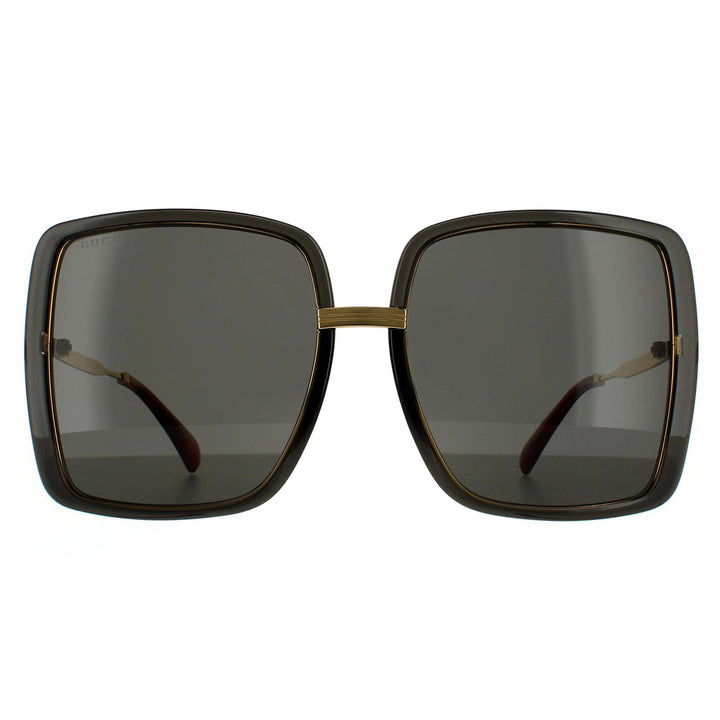 Gucci Sunglasses GG0903S 001 Grey Crystal and Gold Grey