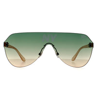 Superdry Sunglasses Monovector 150 Fluro Orange Crystal Green Peach Fade