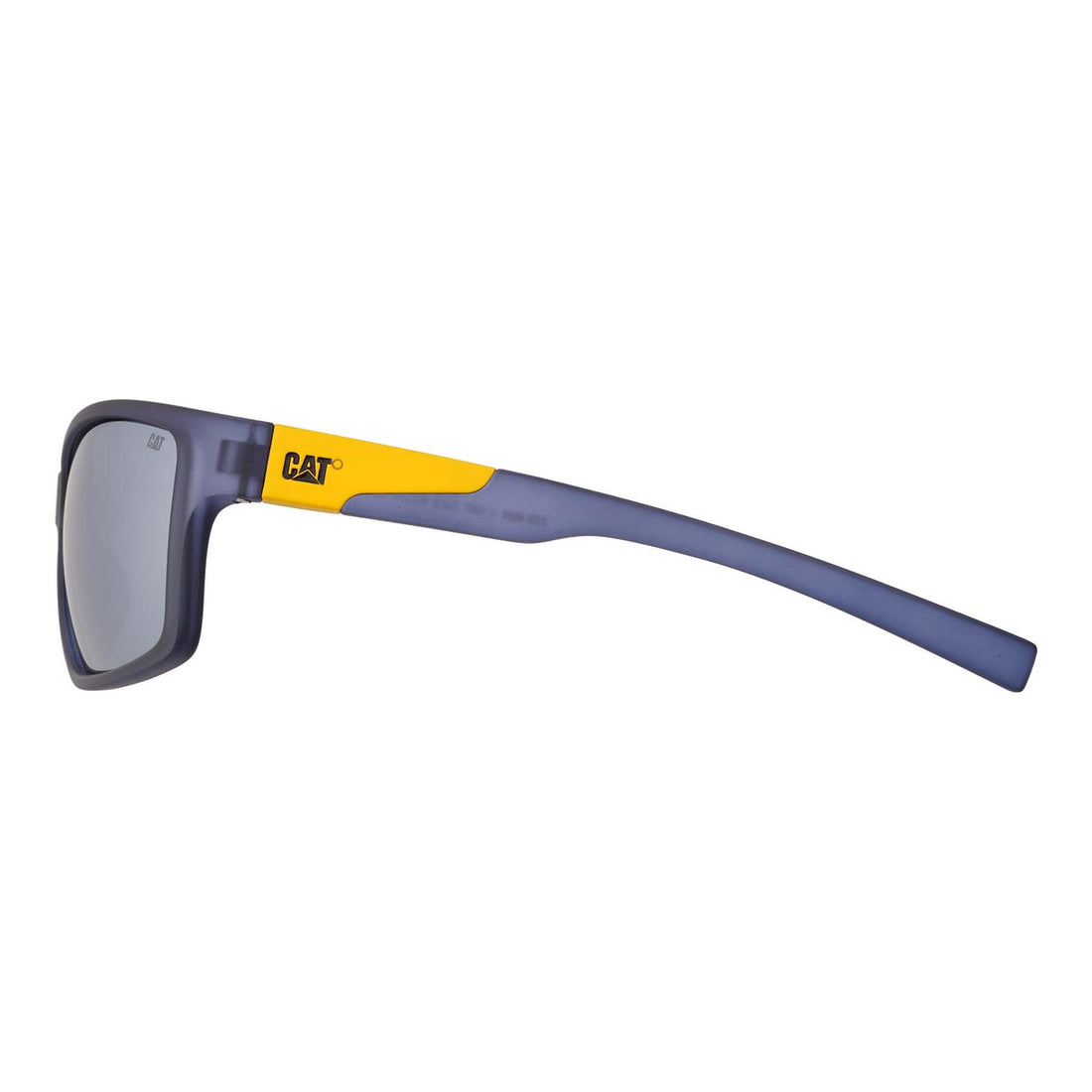 Caterpillar Sunglasses CTS-8029 106P Matte Navy Yellow Grey Silver Mirror Polarized