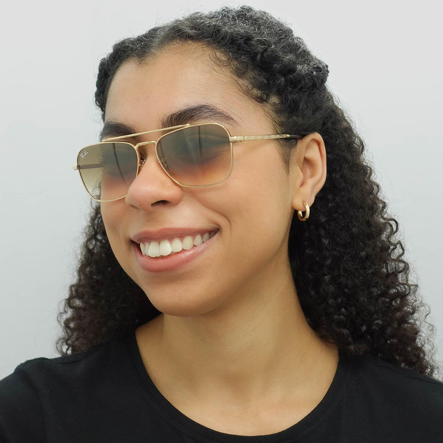 Ray-Ban Sunglasses RB3636 New Caravan 001/51 Gold Brown Gradient