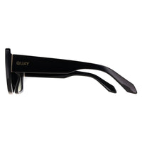 Quay Sunglasses Total Vibe 55796 Black Smoke Green Gradient