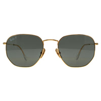 Ray-Ban Sunglasses Hexagonal Titanium RB8148 921658 Polished Gold Green G-15 Polarized