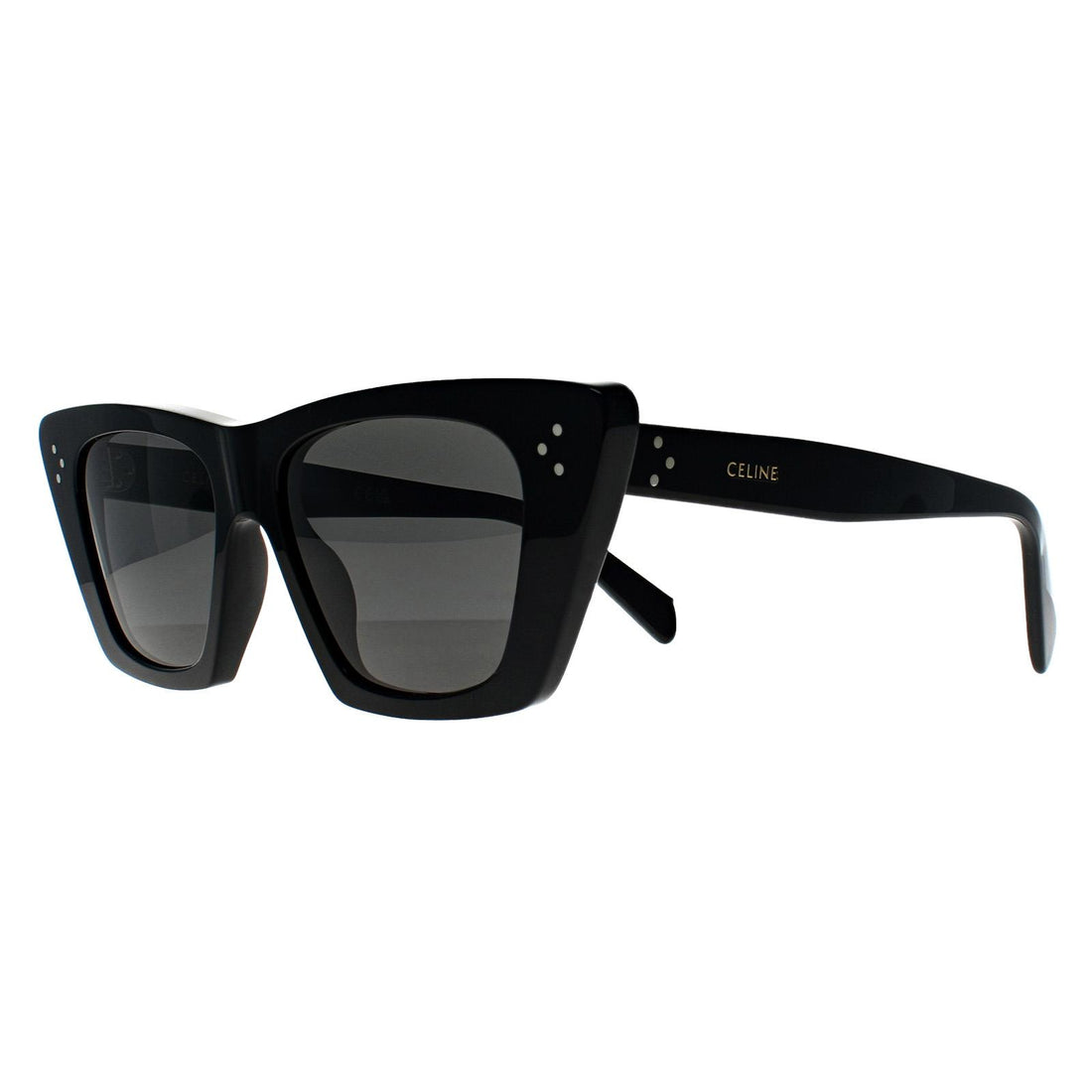 Celine Sunglasses CL40187I 3 Dots 01A Shiny Black Grey