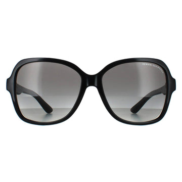 Armani Exchange AX4029S Sunglasses Shiny Black / Grey Gradient