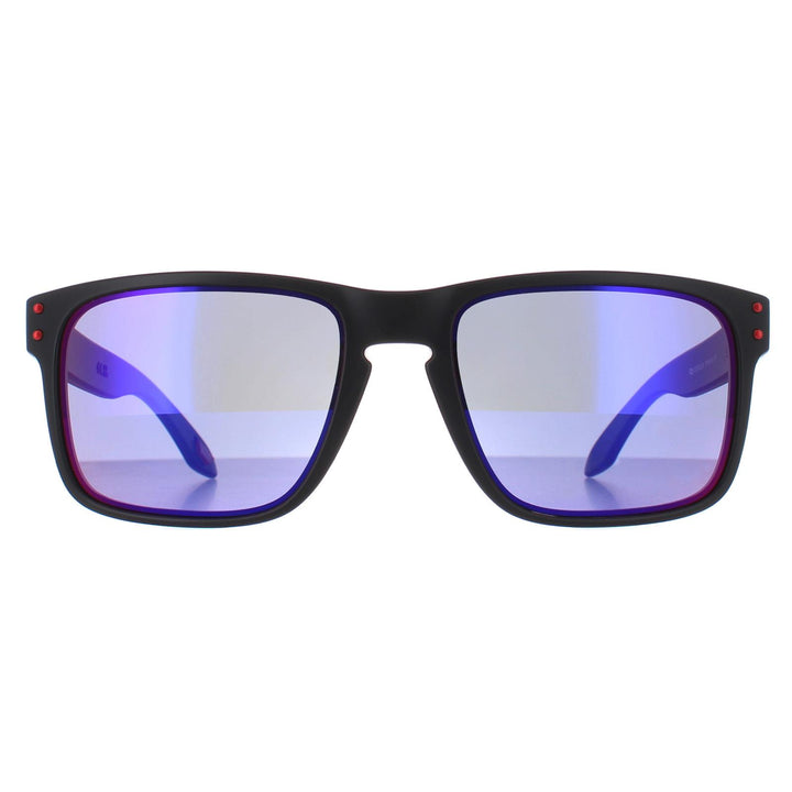 Oakley Sunglasses Holbrook OO9102-36 Matt Black Positive Red Iridium