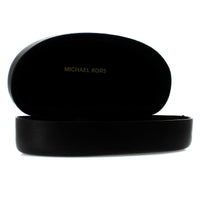 Michael Kors Sunglasses Case Medium Brown Faux Leather Clamshell