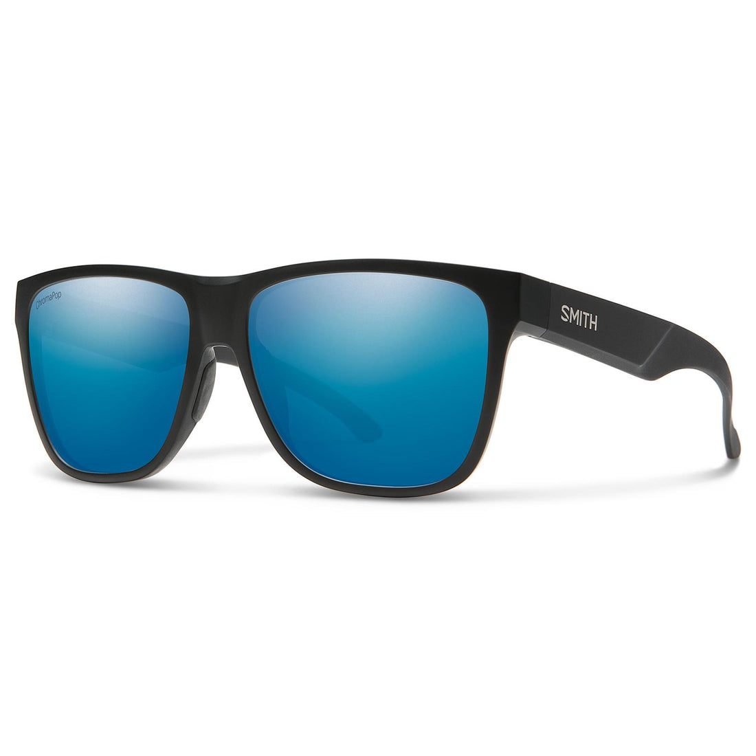 Smith Sunglasses Lowdown XL 2 003 QG Matte Black ChromaPop Polarized Blue Mirror